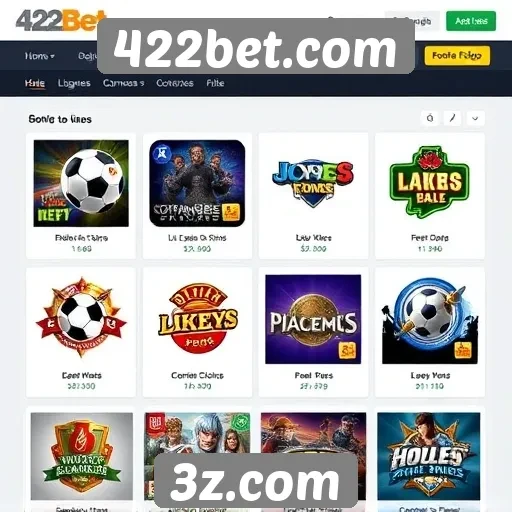 A diversidade de jogos oferecidos pelo 422bet.com